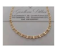 COLLANA A CATENA TRAVERSINO Unisex ORO GIALLO 18 KARATI 750% Collier Girocollo