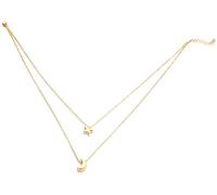 Collana a doppio strato in lega semplice popolare stella luna pratica