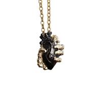 Collana a Forma di Cuore a Forma di Cuore a Mano del Cranio del Diavolo Gotico retrò per Ragazze squisite Gioielli Rock di per Feste