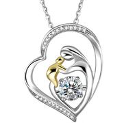 Collana a forma di cuore - simbolo d'amore e maternità - Argento