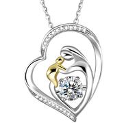 Collana a forma di cuore - simbolo d'amore e maternità - Argento KP36893