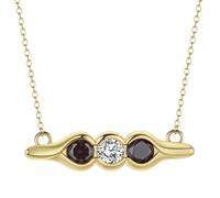 Collana a forma di pisello tempestata di diamanti: processo di placcatura in oro 14 carati, regalo per le mamme, adatto per regali da donna
