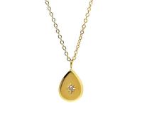 Collana a goccia a goccia con ciondolo 18 k placcato oro collana stella polare Dainty da donna collana in acciaio titanio gioielli di moda regali