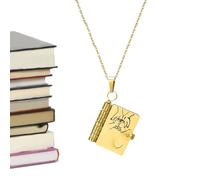 Collana a libro per figlia | Ciondolo a libro con lato figlia | Ciondolo a più strati in acciaio per la casa, San, scuola, viaggio, Natale, compleanno, laurea, tutti i giorni, Siehe
