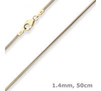 Collana A Maglia In Oro 1,4mm In Oro Giallo 333 50cm