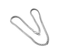 Collana a maglie hip hop, collana in argento 925, catena a maglia per uomini e ragazzi, artigianato delicato, gioielli hip hop alla moda collana a frusta, Refer to description, riferimento alla