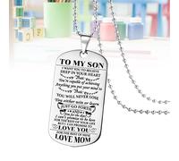 Collana "A Mio Figlio" Ciondolo Con Lettera Collane Ragazzo Da Uomo