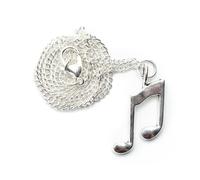 Collana A Ottava Nota 45Cm Miniblings Note 8Tel Musica Doppia Nota Argento