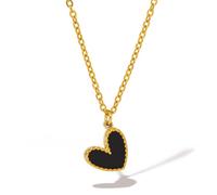 Collana a Pendente minimamente a Forma di Cuore per Donne, con Un Romantico Gioielli in Acciaio Inossidabile Cardiaco