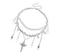 Collana A Sospensione Crocifisso Con Fascino Dei Denti Imitazione Perle Perle Girocollo Gioielli Versatili Accessori Per Uomini E Donne Accessori Per Gioielli Alla