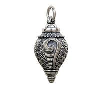 Collana a Sospensione ossidati conchidicata per Uomini, Gioielli retrò talismani,