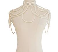 Collana a spalla con perline Y2K Gioielli a spalla con perline per festival