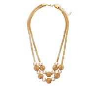 Collana a Strati con Bavaglino e Girocollo a Catena con Perla a Sfera simulata da Donna Pratica e Popolare Durable Design