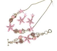 Collana a tema 4 pezzi con conchiglie, delicata sulla pelle, delicata sulla pelle, gioielli delicati sulla pelle per le vacanze, gioielli delicati sulla pelle, D, come descritto, come descritto