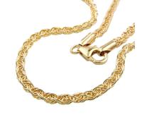 Collana A Tre Fili In Oro Giallo 9Kt 375 19Cm