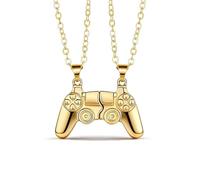 Collana abbinata per coppie, regali di San Valentino per lei, collane per lui e per lei, accessori per San Valentino, accessori da donna, collana con ciondolo a forma di cuore per migliore amica