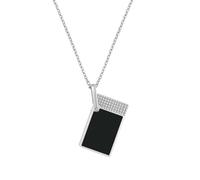 Collana Accendino ST Dupont cromata e Nera