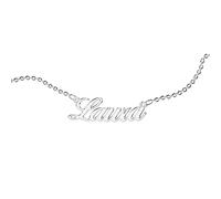 Collana Acciaio Inossidabile Donna con Scritta Nome Personalizzata - Catena Acciaio Inox Elegante con Ciondolo Personalizzato - Idee Regalo Ragazza Uniche - Laura
