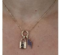 Collana ACCIAIO IPOALLERGENICO DONNA BROSWAY LAMINATO ROSE' CON SWAROVSKI