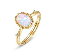 Collana ad anello d'argento S925 femminile, collana ad anello di gemma di gemma ovale in stile retrò in stile ciondolo ad anello di gemma di gemma S925 S925 Gioielli di lusso in oro 9K in oro 9K