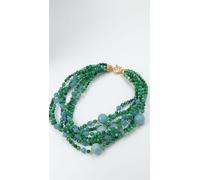 Collana agata e acquamarina argento 925%