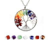 Collana Albero della Vita, Fiore della Vita Ciondolo Collana Pendente Ragazze, Gioielli da Donna, Regalo per Donne Mamma Nonna Fidanzata Festa della Mamma Regalo San per una Donna Moglie Madre Figlia