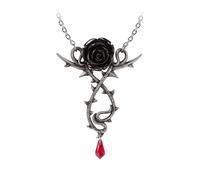 Alchemy Gothic Carpathian Rose - Collana da donna in argento gotico, Peltro, Carpathian