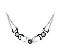 Collana Alchemy Gothic Tres Lunae - Nuova Di Zecca