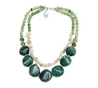 Collana alla moda a due strati ciondolo acrilico portatile per abiti quotidiani gioielli da donna alla moda, One Size, come descritto, come descritto