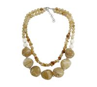 Collana alla moda a due strati ciondolo acrilico portatile per abiti quotidiani gioielli da donna alla moda, One Size, come descritto, come descritto