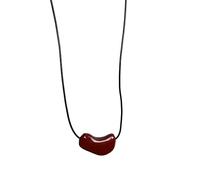 Collana alla moda con piccolo cuore d'amore, alla moda, in lega robusta, accessorio per donne e ragazze, per uso quotidiano con ciondolo a forma di cuore
