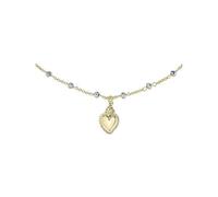 Collana Amen Argento 925 Sacro Cuore Oro Cristalli