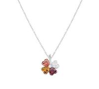 Collana Amen Donna Quadricuore in Argento Zircone CLPQUBMAR