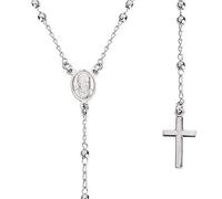 AMEN ROSARIO COLLANA DONNA UOMO IN ARGENTO CRO30B (266)