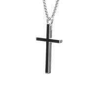 Collana amuleta a Ciondolo a Ciondolo Nero Inossidabile per Uomini e Donne Accessori per Gioielli da Festa Rock