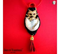 collana amuleto gioiello dragone oro argento talismano gotico pendente pendaglio