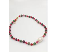 Collana Annalisa linea eclissi agata rubellite agata rubino perla