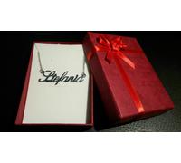 COLLANA ARGENTO 925 RODIATO CON NOME PERSONALIZZABILE CON SCATOLINA TUTTI I NOMI