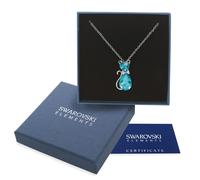 Collana argento Swarovski Element originale G4Lov cristallo gatto micio felino