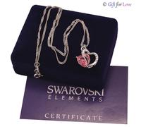 Collana argento Swarovski Elements originale G4Lov cristallo cuore donna ragazza