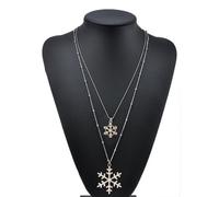 Collana argento Swarovski Elements originale G4Love cristalli fiocco neve regalo