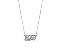 Collana Beat Valentine's The Day Heartbeat Will personalizzata, set di cavi (V, taglia unica), Metallo, Senza Gemstone