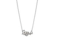 Collana Beat Valentine's The Day Heartbeat Will personalizzata, set di cavi (W, taglia unica), Metallo, Senza Gemstone