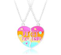 Collana bff per 2, collana amicizia per 2 collana cuore spezzato collana magnetica dell'amicizia set di collane di amicizia Sisters Anniversary Christmas Birthday Gifts
