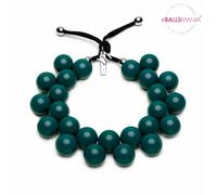 COLLANA BIJOUX BALLSMANIA COLLANE RESINA MODA MIRTA SFERE COLORE ...-