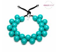 COLLANA BIJOUX BALLSMANIA COLLANE RESINA MODA MIRTA SFERE COLORE ...-