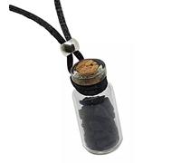 Collana bottiglia fiala ciondolo shungite gemma pietra preziosa cristallo...