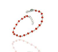collana bracciale argento 925 cristallo plus colorato verde rosso blu uomo donna