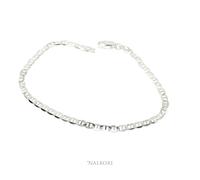 collana bracciale argento 925 maglia marina massiccia piena 3mm girocollo uomo