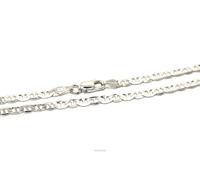 collana bracciale argento 925 maglia marina massiccia piena 3mm girocollo uomo